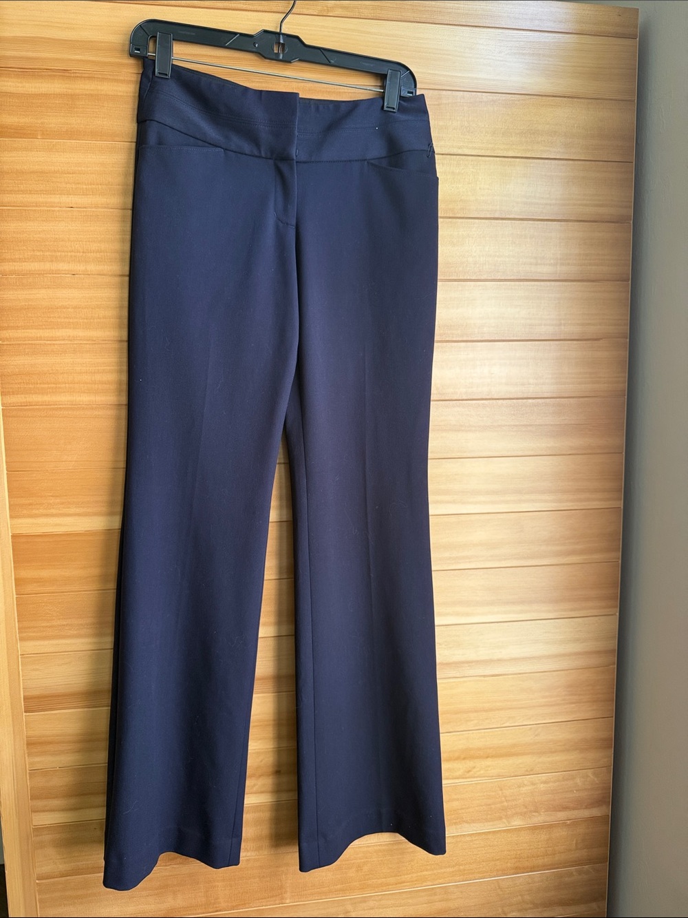 Express Navy Wide-Leg Dress Pants